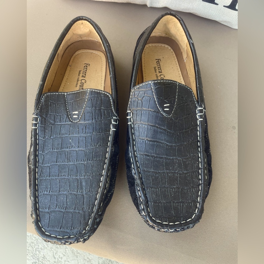 Black Ferreira Couture Loafers